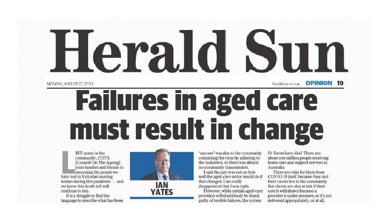 Tear Sheet of Herald Sun OpEd